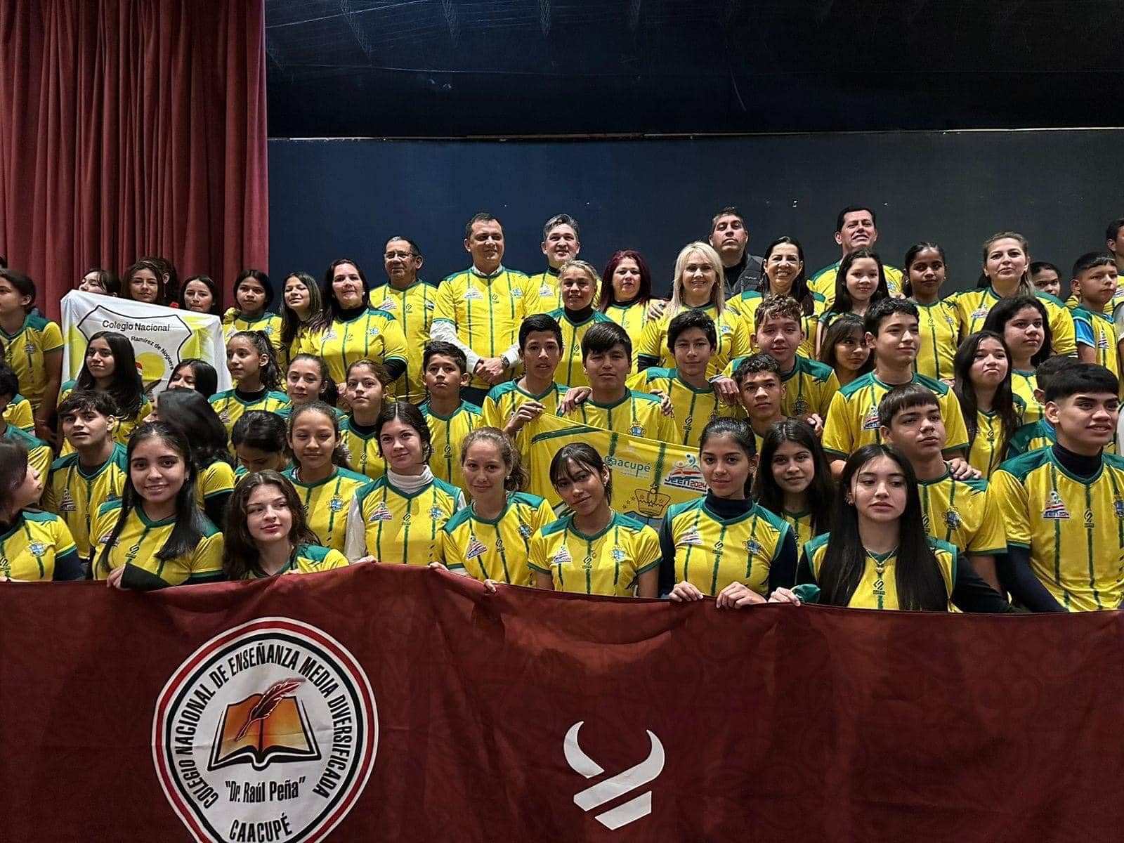 Jóvenes atletas caacupeños